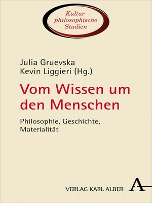 cover image of Vom Wissen um den Menschen